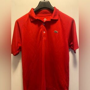 Red Lacoste Shirt Excellent Condition